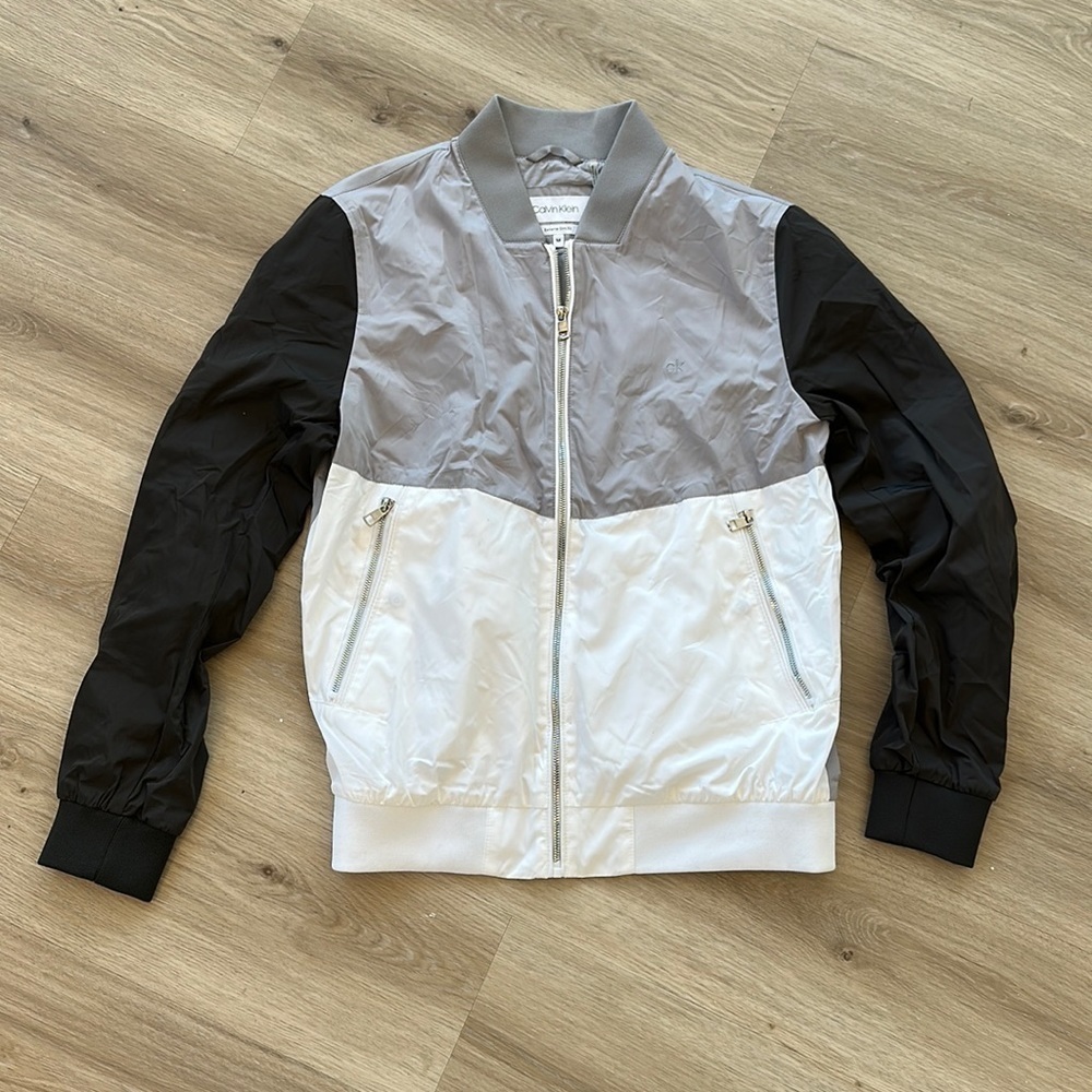 Calvin Klein extreme slim fit color block lightweight jacket men’s medium